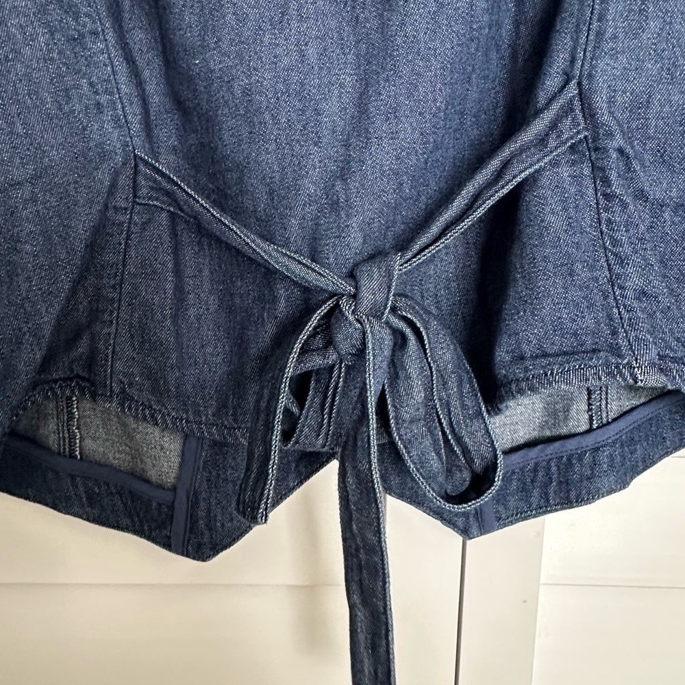 Lauren Conrad button front denim vest - Picture 7 of 8